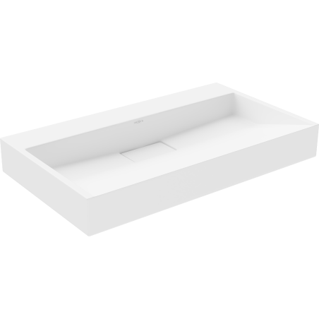 Mexen Ava Aufsatzwaschbecken aus Konglomerat B/O 80 x 46 cm, weiß - 23018000