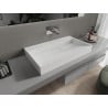 Mexen Ava Aufsatzwaschbecken aus Konglomerat B/O 80 x 46 cm, weiß - 23018000