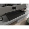 Mexen Ava Aufsatzwaschbecken aus Konglomerat B/O 90 x 46 cm, schwarz - 23019070