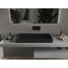 Mexen Ava Aufsatzwaschbecken aus Konglomerat B/O 90 x 46 cm, schwarz - 23019070