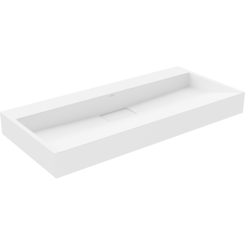 Mexen Ava Aufsatzwaschbecken aus Konglomerat B/O 100 x 46 cm, weiß - 23011000