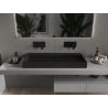Mexen Ava Aufsatzwaschbecken aus Konglomerat B/O 100 x 46 cm, schwarz - 23011070