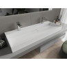 Mexen Ava Aufsatzwaschbecken aus Konglomerat 2/O 120 x 46 cm, weiß - 23011202