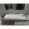 Mexen Ava Aufsatzwaschbecken aus Konglomerat 2/O 120 x 46 cm, weiß - 23011202