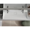 Mexen Ava Aufsatzwaschbecken aus Konglomerat 2/O 120 x 46 cm, weiß - 23011202