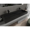 Mexen Ava Tischaufsatzwaschbecken aus Konglomerat 2/O 120 x 46 cm, schwarz - 23011272