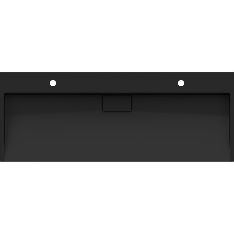Mexen Ava Tischaufsatzwaschbecken aus Konglomerat 2/O 120 x 46 cm, schwarz - 23011272