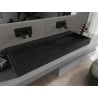 Mexen Ava Waschbecken aus Verbundwerkstoff B/O 120 x 46 cm, schwarz - 23011270