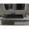 Mexen Ava Aufsatzwaschbecken aus Konglomerat 1/O 100 x 46 cm, schwarz - 23011071