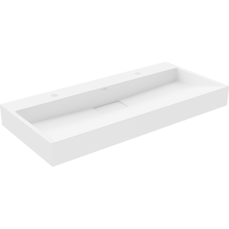 Mexen Ava Aufsatzwaschbecken aus Konglomerat 2/O 100 x 46 cm, weiß - 23011002