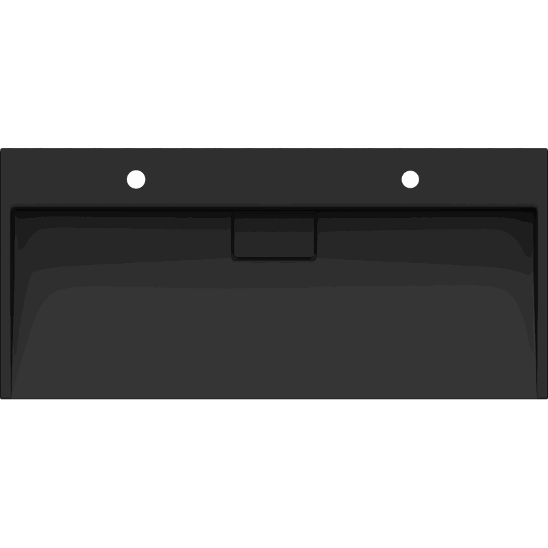 Mexen Ava Aufsatzwaschbecken aus Konglomerat 2/O 100 x 46 cm, schwarz - 23011072