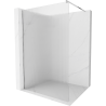 Mexen Kioto Duschwand Walk-in 90 x 200 cm, Streifen 8 mm, Chrom - 800-090-101-01-09