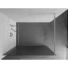 Mexen Kioto Duschwand Walk-in 120 x 200 cm, Streifen 8 mm, Chrom - 800-120-101-01-09