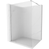 Mexen Kioto Duschwand Walk-in 130 x 200 cm, Streifen 8 mm, Chrom - 800-130-101-01-09