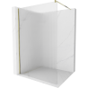 Mexen Kioto Duschwand Walk-in 80 x 200 cm, Streifen 8 mm, Gold - 800-080-101-50-09