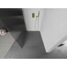 Mexen Kioto Duschwand Walk-in 80 x 200 cm, Streifen 8 mm, Gold - 800-080-101-50-09