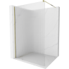 Mexen Kioto Duschwand Walk-in 90 x 200 cm, Streifen 8 mm, Gold - 800-090-101-50-09