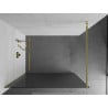 Mexen Kioto Duschwand Walk-in 130 x 200 cm, Streifen 8 mm, Gold - 800-130-101-50-09