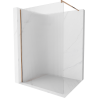 Mexen Kioto Duschwand Walk-in 90 x 200 cm, Streifen 8 mm, Roségold - 800-090-101-60-09