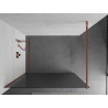 Mexen Kioto Duschwand Walk-in 90 x 200 cm, Streifen 8 mm, Roségold - 800-090-101-60-09