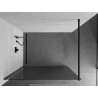 Mexen Kioto Duschwand 70 x 200 cm, Streifen 8 mm, schwarz - 800-070-101-70-09