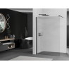 Mexen Kioto Duschwand 140 x 200 cm, Streifen 8 mm, schwarz - 800-140-101-70-09