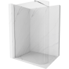 Mexen Kioto-R Abgerundete Walk-in-Duschwand 100 x 200 cm, transparent 8 mm, Chrom - 800-100-101-01-06