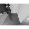 Mexen Kioto-R Abgerundete Walk-in-Duschwand 130 x 200 cm, transparent 8 mm, weiß - 800-130-101-20-06