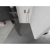 Mexen Kioto-R Runde Walk-in-Duschwand 120 x 200 cm, transparent 8 mm, Roségold - 800-120-101-60-06
