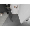 Mexen Kioto-R Runde Duschwand Walk-in 140 x 200 cm, transparent 8 mm, Roségold - 800-140-101-60-06