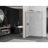 Mexen Kioto-R Runde Duschwand Walk-in 150 x 200 cm, transparent 8 mm, Roségold - 800-150-101-60-06