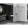 Mexen Kioto-R Runde Walk-in Duschwand 90 x 200 cm, transparent 8 mm, schwarz - 800-090-101-70-06