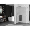 Mexen Kioto+ Duschwand mit Ablage Walk-in 70 x 200 cm, Streifen, Chrom - 800-070-121-01-09