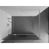 Mexen Kioto+ Duschwand mit Regal Walk-in 80 x 200 cm, Streifen, Chrom - 800-080-121-01-09