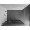 Mexen Kioto+ Duschwand mit Ablage Walk-in 130 x 200 cm, Streifen, Chrom - 800-130-121-01-09