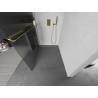 Mexen Kioto+ Duschwand mit Ablage, Walk-in 80 x 200 cm, Streifen, Gold - 800-080-121-50-09
