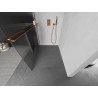Mexen Kioto+ Duschwand mit Regal Walk-in 70 x 200 cm, Streifen, Roségold - 800-070-121-60-09
