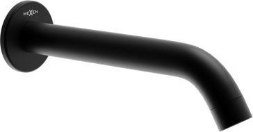 Mexen Kai wandmontierter Wannenauslauf, schwarz - 79371-70