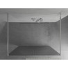 Mexen Kioto freistehende Duschwand 130 x 200 cm, Streifen 8 mm, Chrom - 800-130-002-01-09