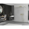 Mexen Kioto freistehende Duschwand 120 x 200 cm, Streifen 8 mm, gold - 800-120-002-50-09