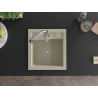 Mexen Vito Granitspüle 1-Becken mit Küchenarmatur Savita, beige - 6503-69-672601-00