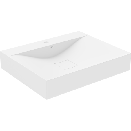 Mexen Poli Aufsatzwaschbecken aus Konglomerat 1/O 60 x 48 cm, weiß - 23026001