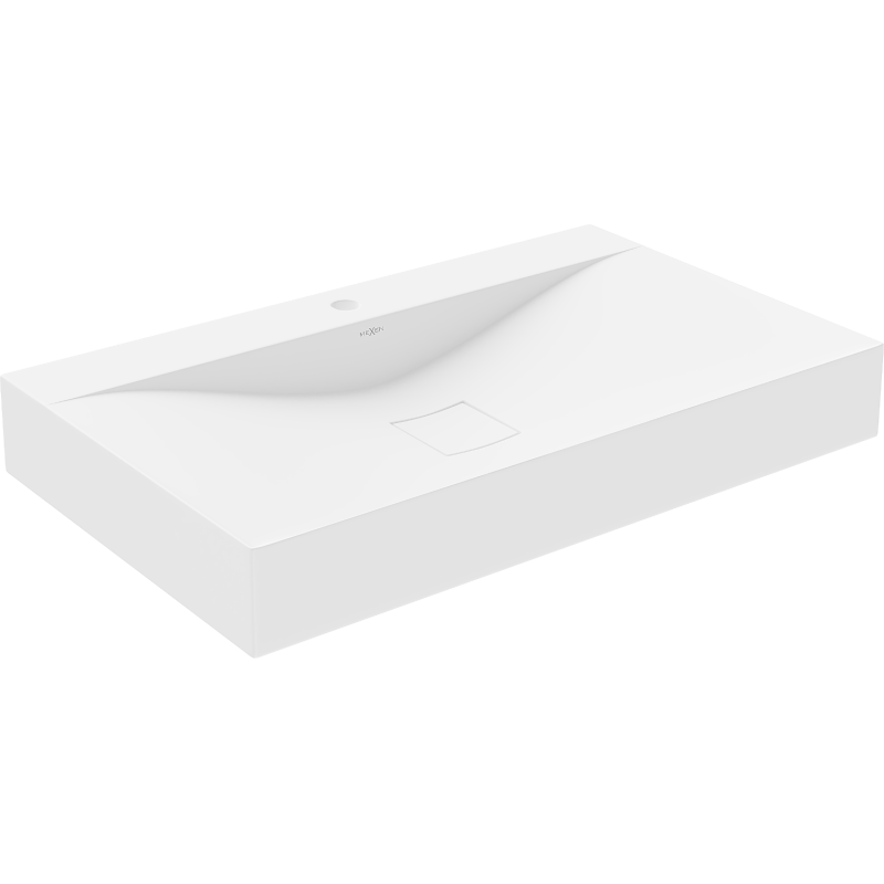 Mexen Poli Aufsatzwaschbecken aus Konglomerat 1/O 80 x 48 cm, weiß - 23028001