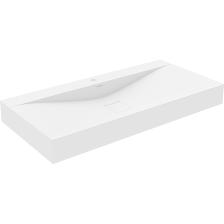 Mexen Poli Aufsatzwaschbecken aus Konglomerat 1/O 100 x 48 cm, weiß - 23021001