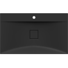 Mexen Poli Aufsatzwaschbecken aus Konglomerat 1/O 80 x 48 cm, schwarz - 23028071