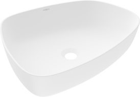 Mexen Ono Aufsatzwaschbecken aus Konglomerat 51 x 39 cm, weiß - 23045101