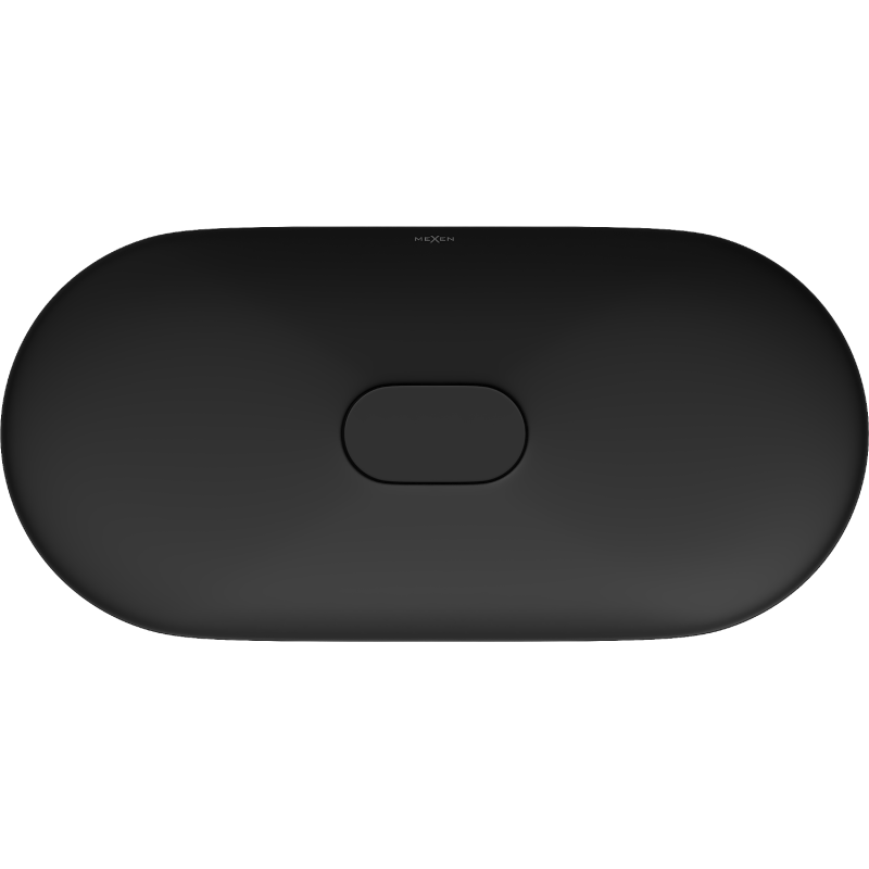 Mexen Sofia Aufsatzwaschbecken aus Konglomerat 70 x 35 cm, schwarz - 23067071
