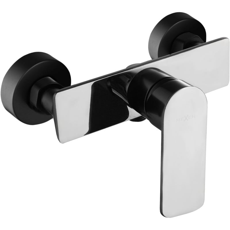 Mexen Alfa Duscharmatur, schwarz/chrom - 745740-71