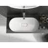 Mexen Sofia Aufbauwaschbecken aus Konglomerat 70 x 35 cm, weiß - 23067001
