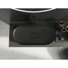 Mexen Sofia Aufsatzwaschbecken aus Konglomerat 70 x 35 cm, schwarz - 23067071